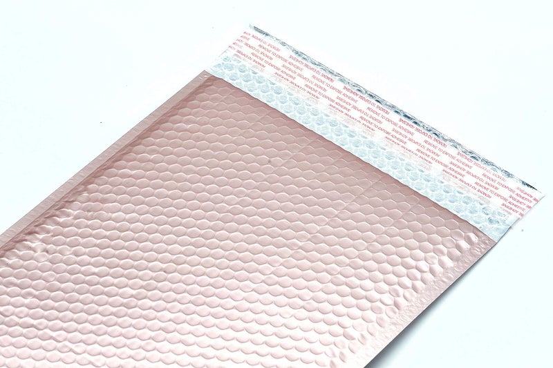 ProLine Matte Metallic Rose Gold Bubble Mailers 6x10 Inch Self Seal Padded Envelopes (50) - Image 4